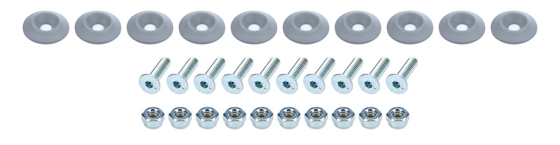 ALLSTAR PERFORMANCE Countersunk Bolt Kit Silver 10pk ALL18685