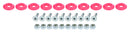 ALLSTAR PERFORMANCE Countersunk Bolt Kit Pink 10pk ALL18686
