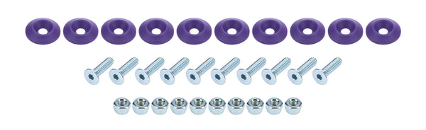 ALLSTAR PERFORMANCE Countersunk Bolt Kit Purple 10pk ALL18687