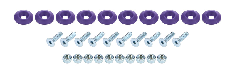 ALLSTAR PERFORMANCE Countersunk Bolt Kit Purple 10pk ALL18687
