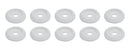 ALLSTAR PERFORMANCE Body Bolt Washer Plastic White 10pk ALL18846