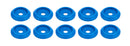 ALLSTAR PERFORMANCE Body Bolt Washer Plastic Blue 10pk ALL18848