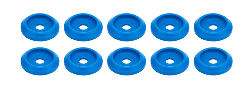 ALLSTAR PERFORMANCE Body Bolt Washer Plastic Blue 10pk ALL18848