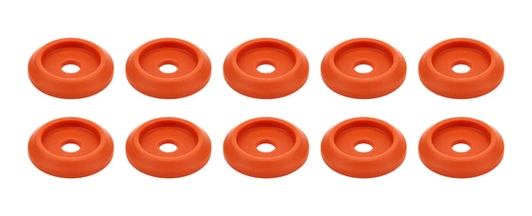 ALLSTAR PERFORMANCE Body Bolt Washer Plastic Orange 10pk ALL18849