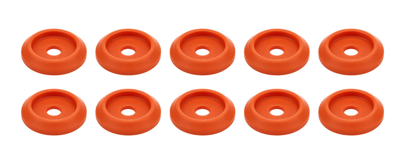 ALLSTAR PERFORMANCE Body Bolt Washer Plastic Orange 10pk ALL18849