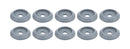 ALLSTAR PERFORMANCE Body Bolt Washer Plastic Silver 10pk ALL18850