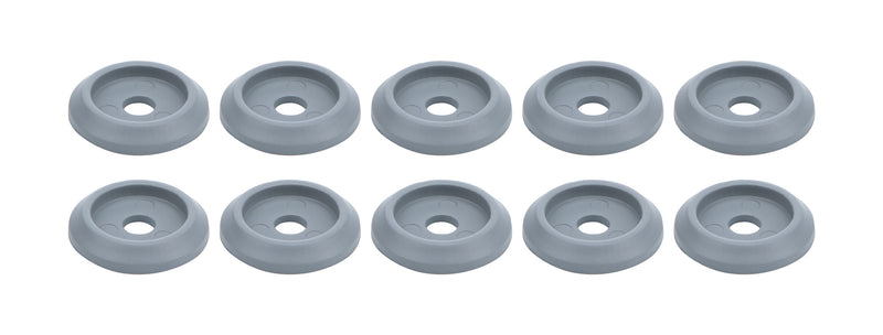 ALLSTAR PERFORMANCE Body Bolt Washer Plastic Silver 10pk ALL18850
