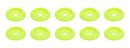 ALLSTAR PERFORMANCE Body Bolt Washer Plastic Fluorescent Yellow 10pk ALL18853