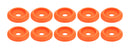 ALLSTAR PERFORMANCE Body Bolt Washer Plastic Fluorescent Orange 10pk ALL18854