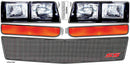 ALLSTAR PERFORMANCE M/C SS Nose Decal Kit Mesh Grille 1983-88 ALL23038