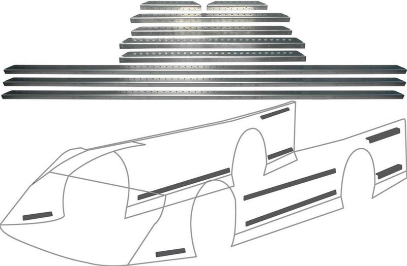 ALLSTAR PERFORMANCE LM Alum Body Brace Kit ALL23107