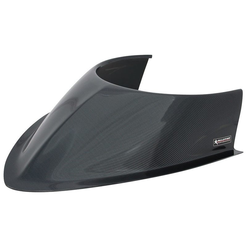 ALLSTAR PERFORMANCE Tapered Front Hood Scoop Long 5-1/2in Curved ALL23249