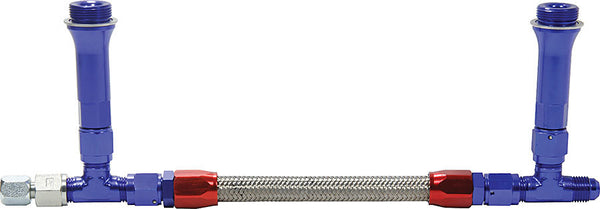 ALLSTAR PERFORMANCE Fuel Line Kit 9-5/16in Std Holley -6AN Blue ALL26154