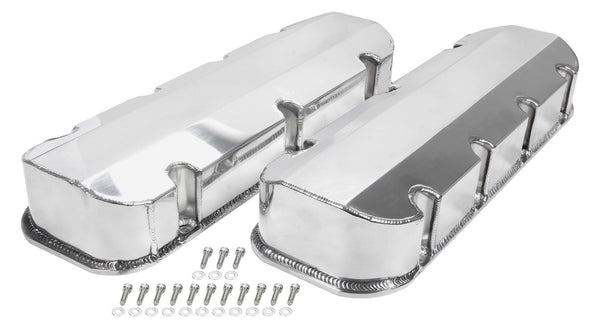 ALLSTAR PERFORMANCE Valve Covers BBC Fab Aluminum w/o Holes ALL26176