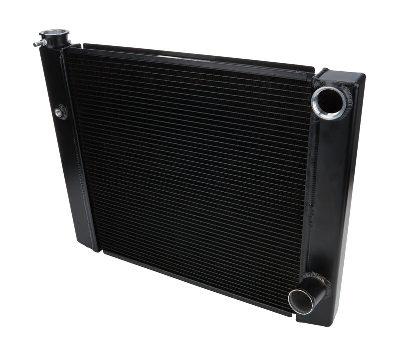 ALLSTAR PERFORMANCE Dual Pass Radiator 19x26 1 Row Lightweight Black ALL30345