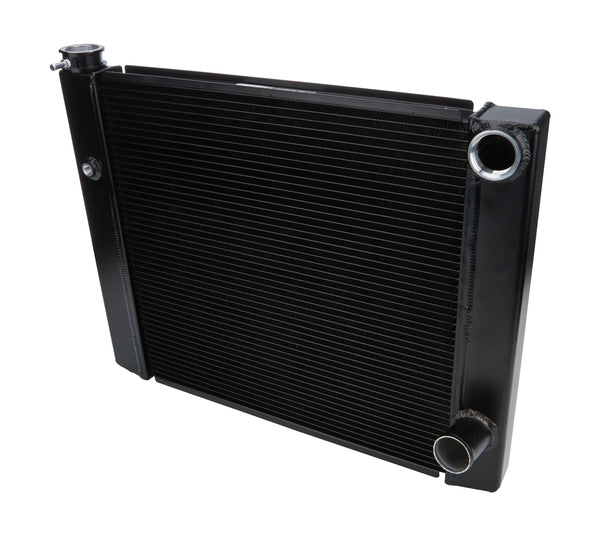 ALLSTAR PERFORMANCE Dual Pass Radiator 19x31 1 Row Lightweight Black ALL30347