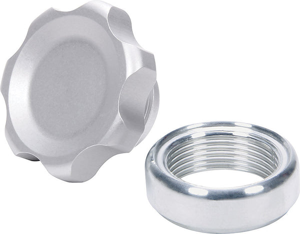 ALLSTAR PERFORMANCE Filler Cap Silver with Weld-In Alum Bung Small ALL36160