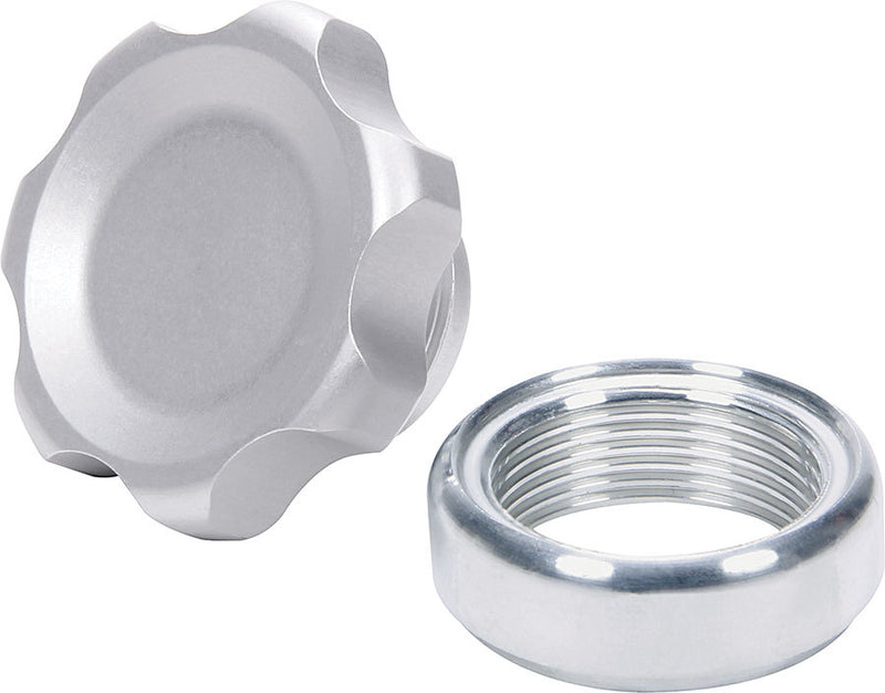 ALLSTAR PERFORMANCE Filler Cap Silver with Weld-In Alum Bung Small ALL36160