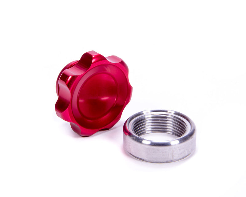 ALLSTAR PERFORMANCE Filler Cap Red with Weld-In Steel Bung Small ALL36168