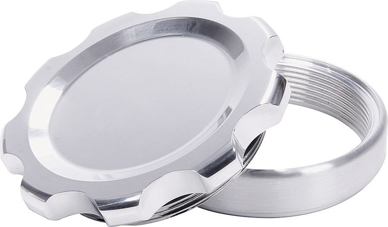 ALLSTAR PERFORMANCE Filler Cap Polished with Weld-In Steel Bung Large ALL36177