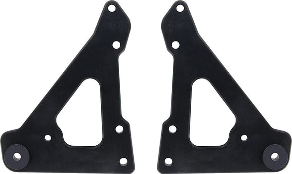 ALLSTAR PERFORMANCE Front Engine Plate 2pc w/ Bushings Black ALL38145
