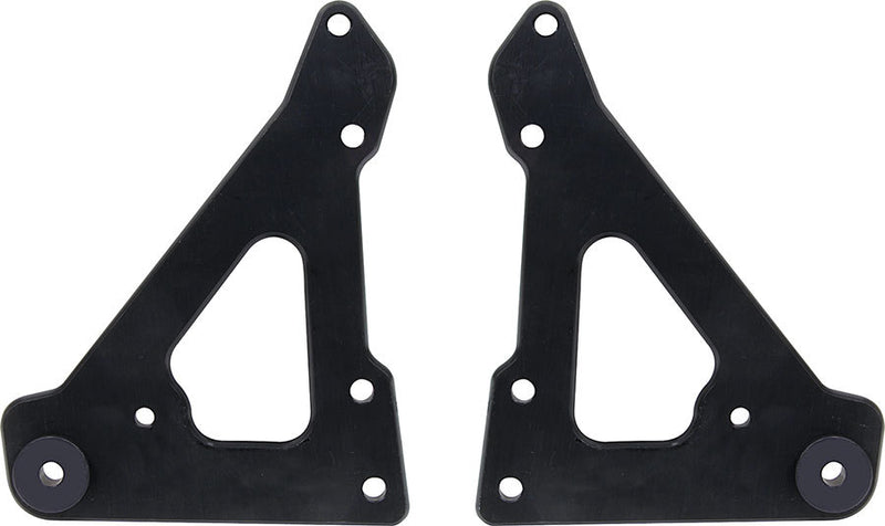 ALLSTAR PERFORMANCE Front Engine Plate 2pc w/ Bushings Black ALL38145