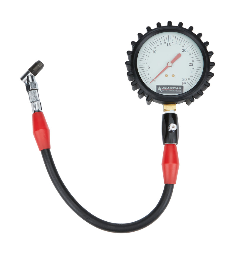 ALLSTAR PERFORMANCE Tire Pressure Gauge 0-30 PSI 4in Glow ALL44047