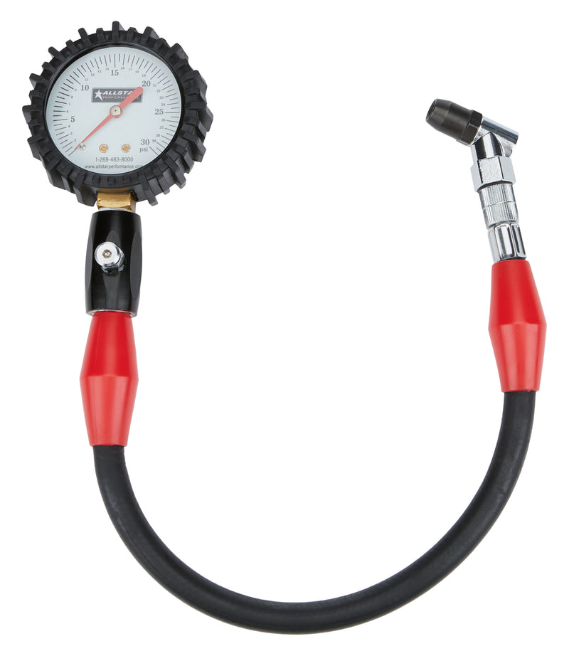 ALLSTAR PERFORMANCE Tire Pressure Gauge 0-30 PSI 2-1/4in Glow ALL44057