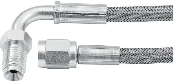 ALLSTAR PERFORMANCE 24in #3 Line -3 Str/90 Deg 3/8-24 Inv Flr ALL46332-24