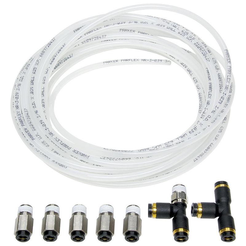 ALLSTAR PERFORMANCE Nylon Brake Line Kit for use w/o Gauges ALL48018