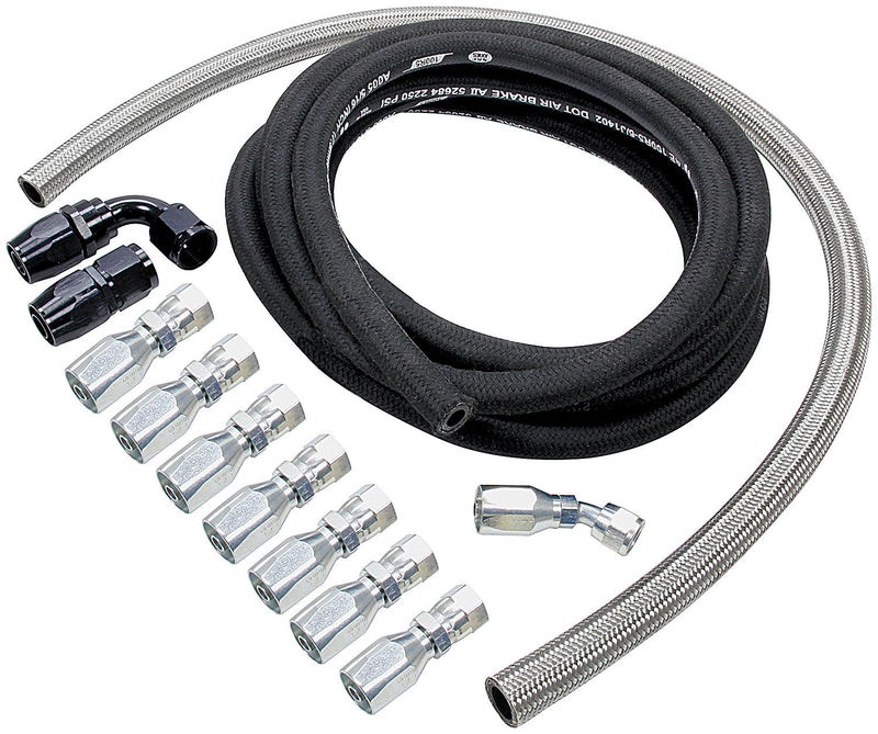 ALLSTAR PERFORMANCE Power Steering Hose Kit Rack Front ALL48200
