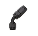 ALLSTAR PERFORMANCE Reusable Hose End Black 45 Deg Elbow -6 ALL49332