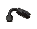 ALLSTAR PERFORMANCE Reusable Hose End Black 120 Deg Elbow -6 ALL49362