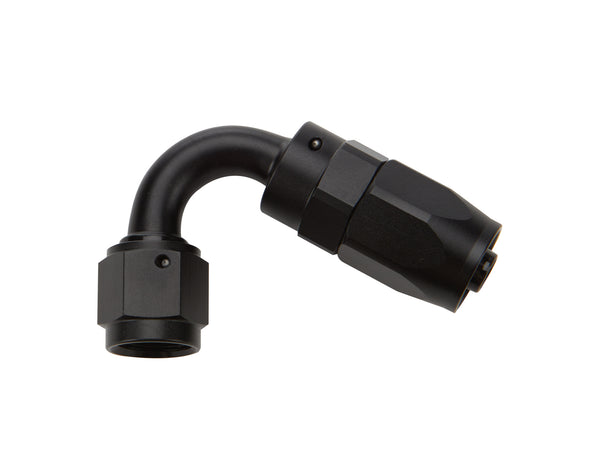 ALLSTAR PERFORMANCE Reusable Hose End Black 120 Deg Elbow -6 ALL49362