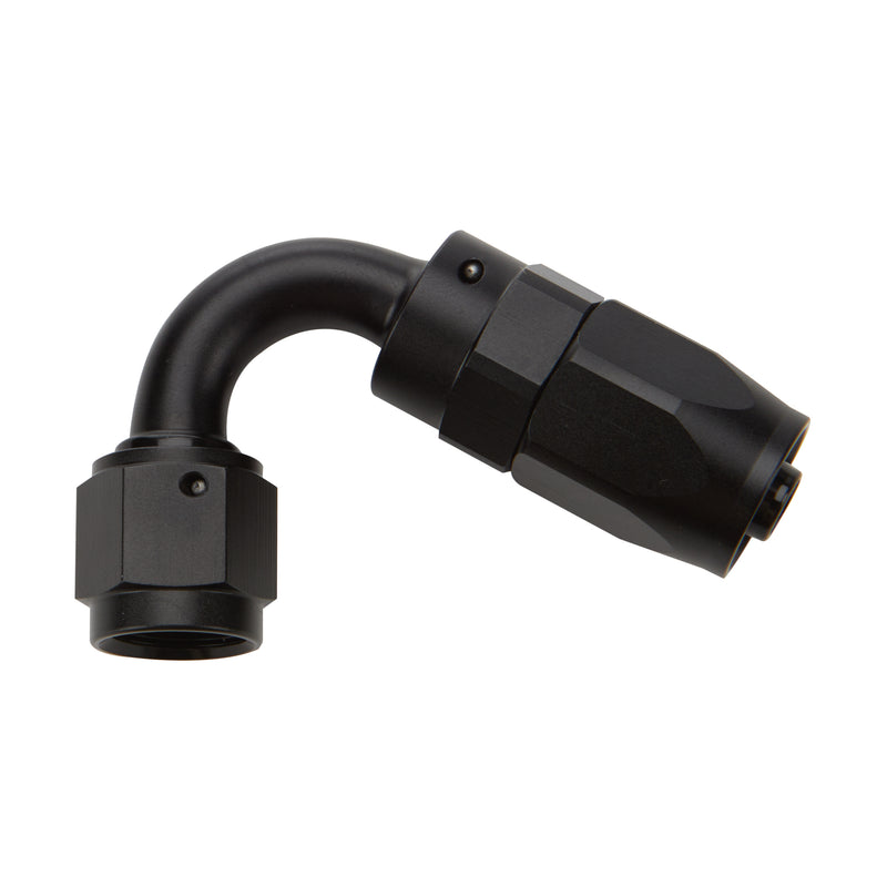 ALLSTAR PERFORMANCE Reusable Hose End Black 120 Deg Elbow -8 ALL49363