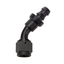 ALLSTAR PERFORMANCE Pushlock Hose End Black 45 Deg Elbow -12 ALL49435