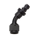 ALLSTAR PERFORMANCE Pushlock Hose End Black 45 Deg Elbow -16 ALL49436