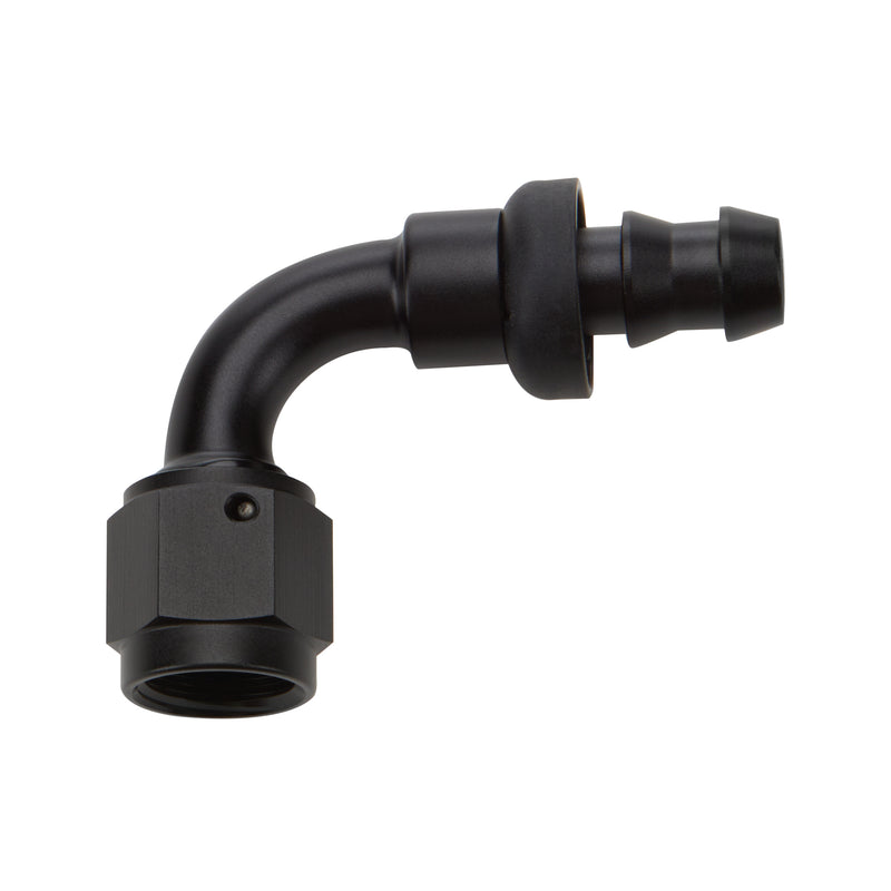 ALLSTAR PERFORMANCE Pushlock Hose End Black 90 Deg Elbow -12 ALL49455