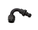 ALLSTAR PERFORMANCE Pushlock Hose End Black 120 Deg Elbow -6 ALL49462