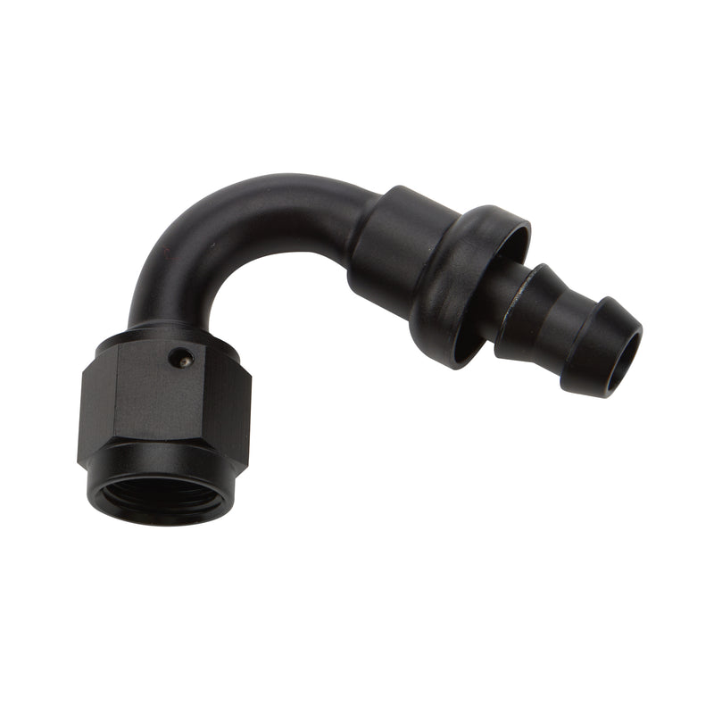 ALLSTAR PERFORMANCE Pushlock Hose End Black 120 Deg Elbow -16 ALL49466
