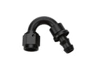 ALLSTAR PERFORMANCE Pushlock Hose End Black 150 Deg Elbow -6 ALL49472