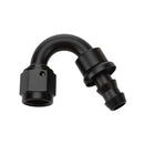 ALLSTAR PERFORMANCE Pushlock Hose End Black 150 Deg Elbow -16 ALL49476