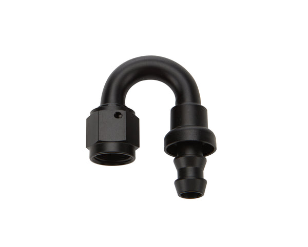 ALLSTAR PERFORMANCE Pushlock Hose End Black 180 Deg Elbow -6 ALL49482