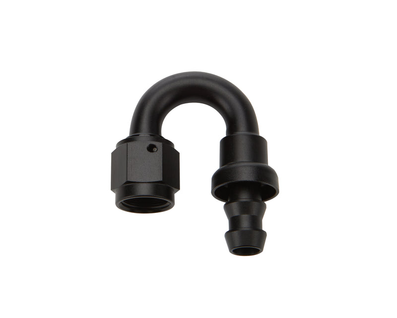 ALLSTAR PERFORMANCE Pushlock Hose End Black 180 Deg Elbow -6 ALL49482