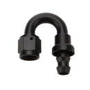 ALLSTAR PERFORMANCE Pushlock Hose End Black 180 Deg Elbow -12 ALL49485