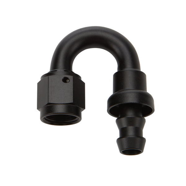 ALLSTAR PERFORMANCE Pushlock Hose End Black 180 Deg Elbow -16 ALL49486