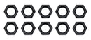 ALLSTAR PERFORMANCE Bulkhead Nuts Black -3 Black 10pk ALL50098-10