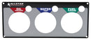 ALLSTAR PERFORMANCE 3 Gauge Panel Plate OP/WT/FP ALL80127