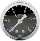 ALLSTAR PERFORMANCE 1.5in Gauge 0-15 PSI Liquid Filled ALL80200