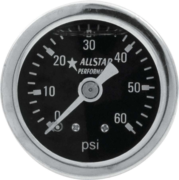 ALLSTAR PERFORMANCE 1.5in Gauge 0-60 PSI Liquid Filled ALL80204